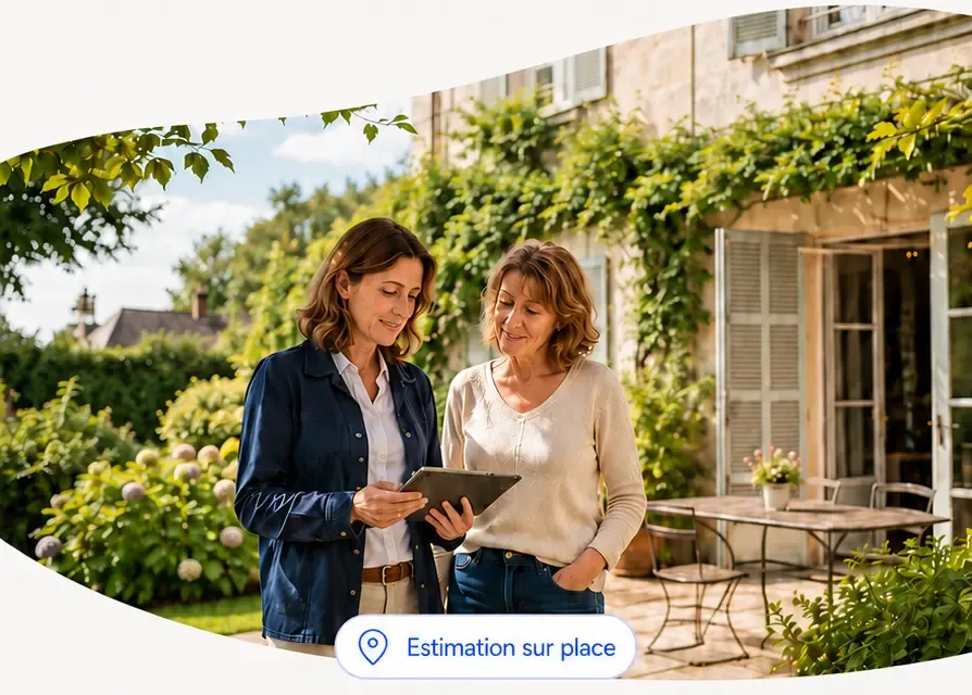 Une spécialiste affine l’estimation d’une maison avec une propriétaire